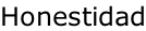 Honestidad
