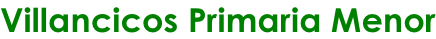 Villancicos Primaria Menor